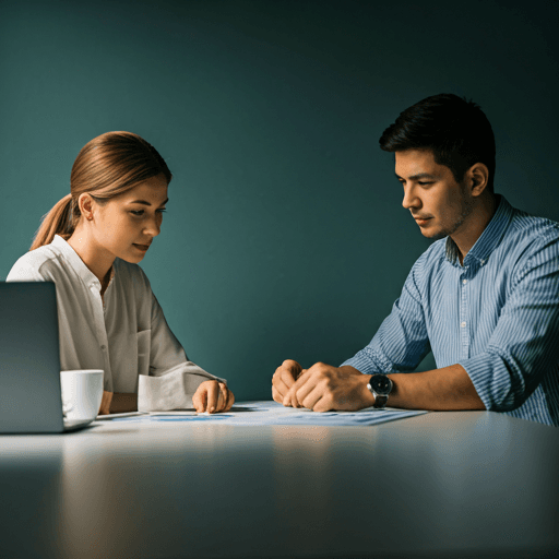 Business team analyzing financial documents and charts